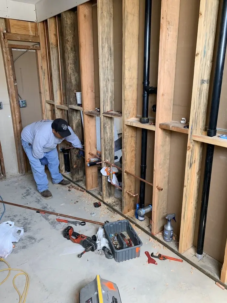 Commercial rough-in plumbing for Gas Line Repair in Granville